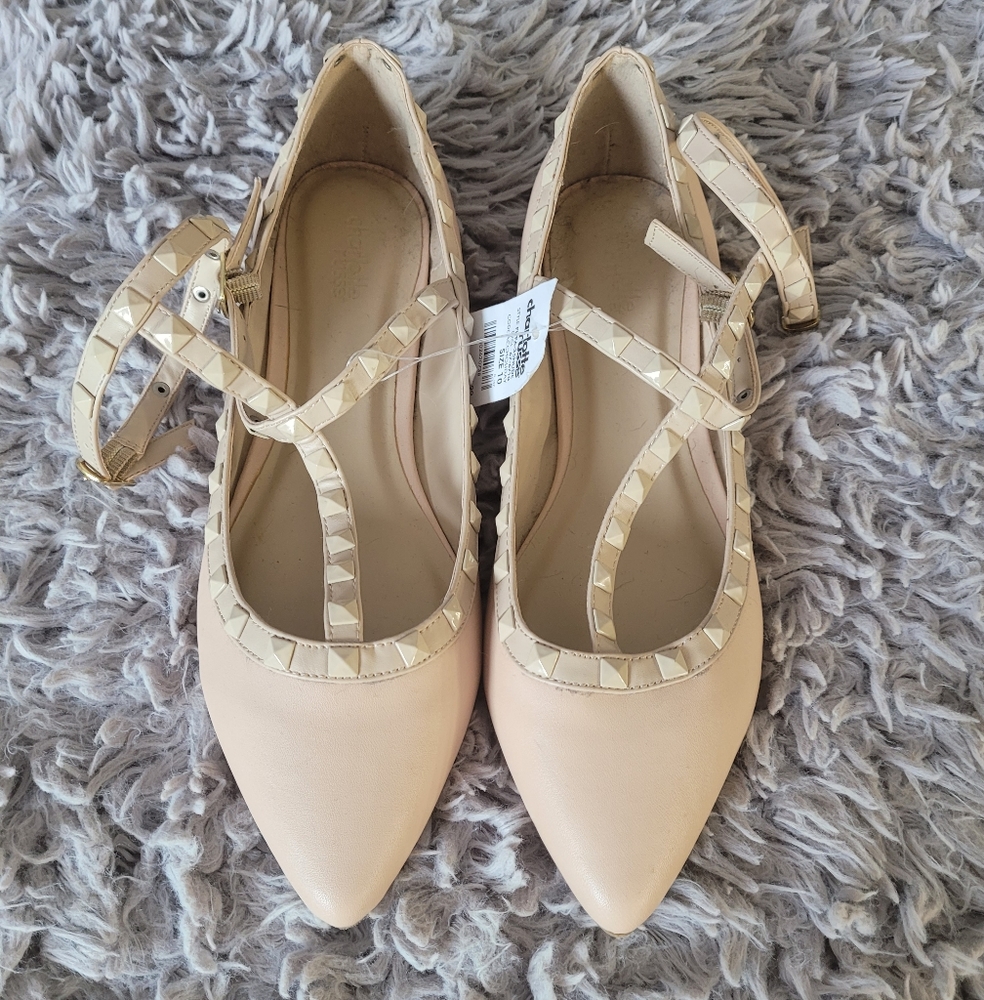 Charlotte Russe studded flats
